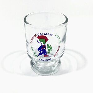 Cayman Islands Sir Turtle Shot Glass - Souvenir - Collectible